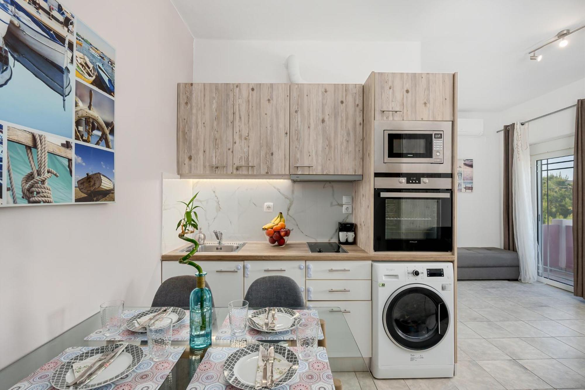 Nikos Apartments Ajía Marína Kültér fotó