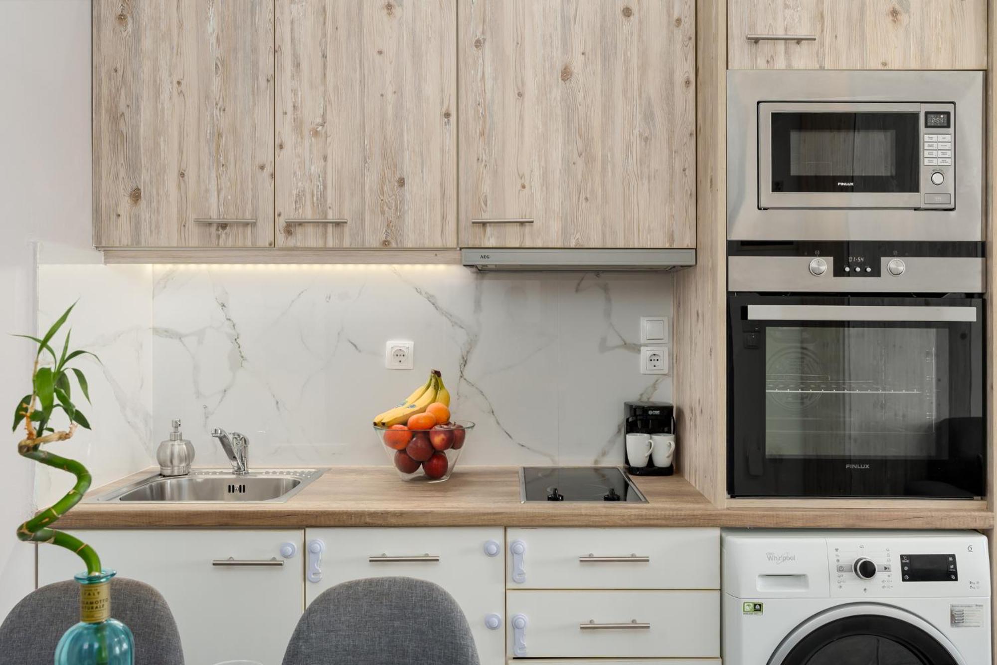 Nikos Apartments Ajía Marína Kültér fotó